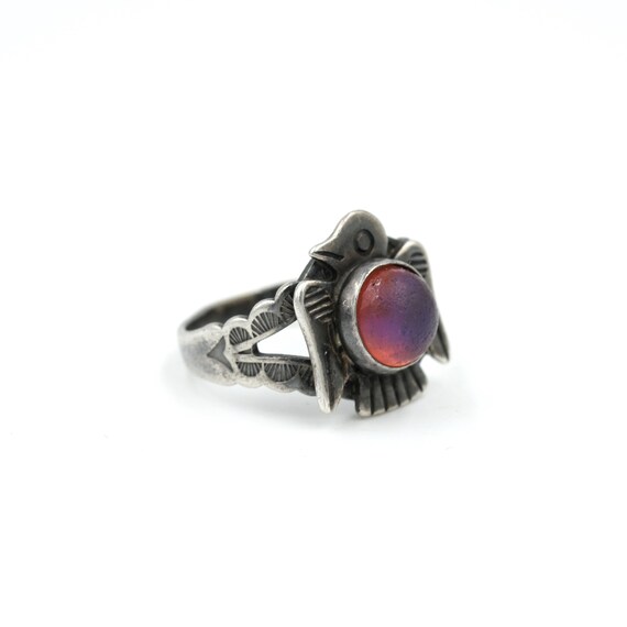 Size 4.25 // Vintage Sterling Dragon's Breath Thu… - image 3