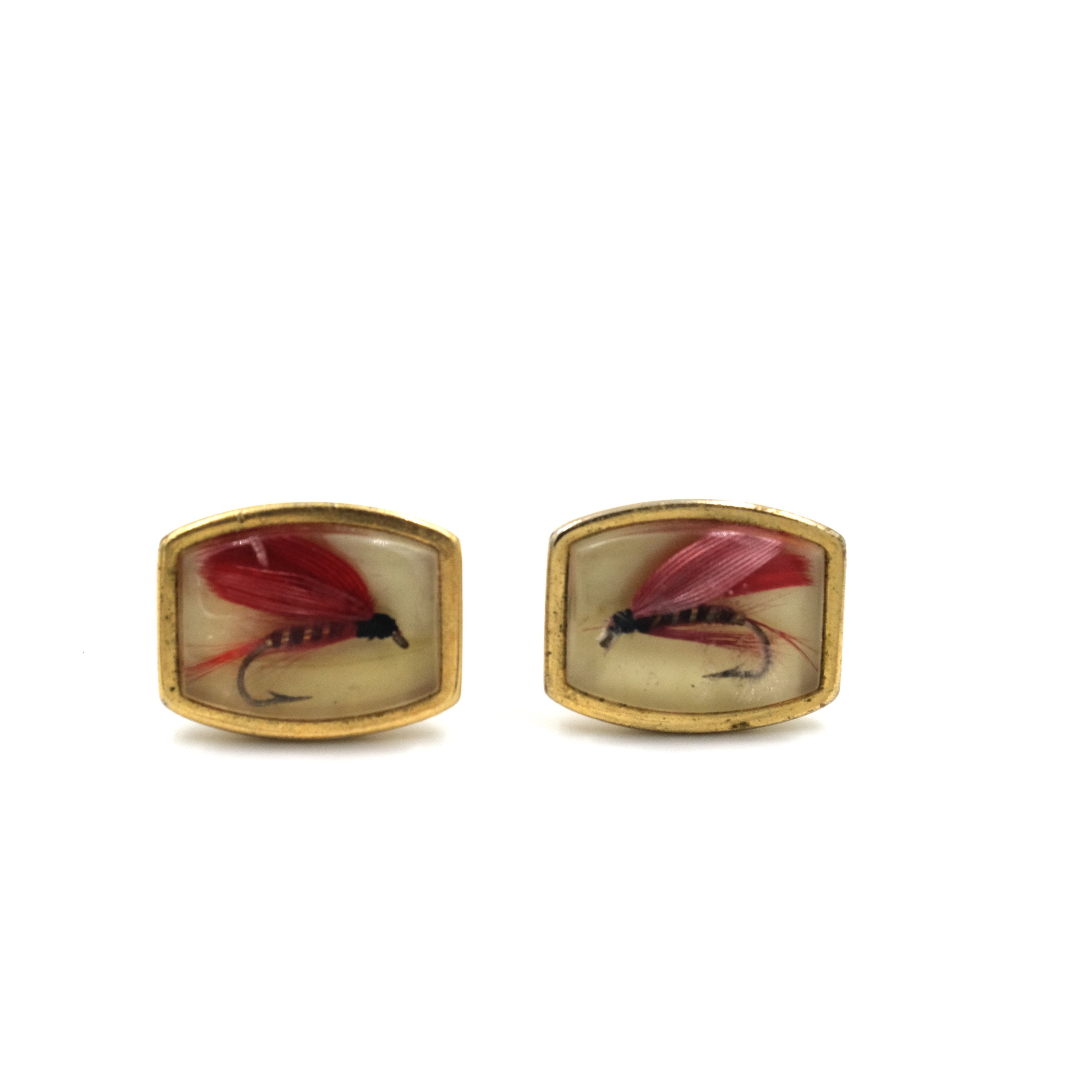 Vintage Fly Fishing Lure Cufflinks // Anson Cufflinks // Gifts for Dad // Fisherman Accesories