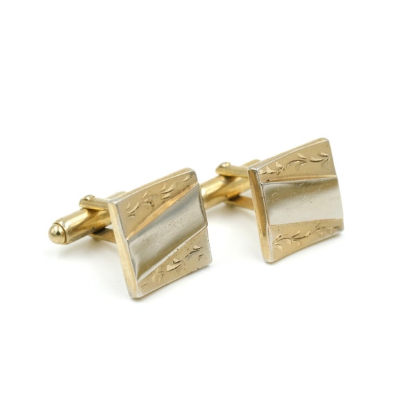 Anson Square Cufflinks // Vintage Anson Cufflinks /… Gem