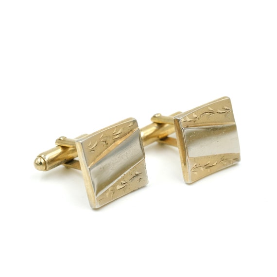 Anson Square Cufflinks  //  Vintage Anson Cufflin… - image 2