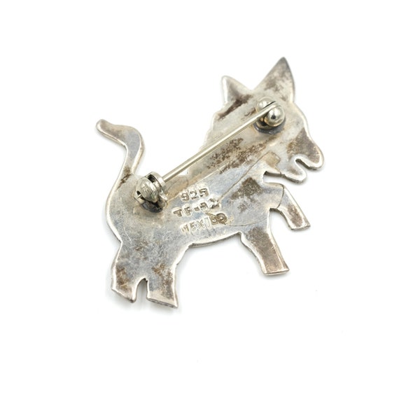 Vintage Taxco Enamel Donkey Brooch // Jerónimo Fu… - image 3