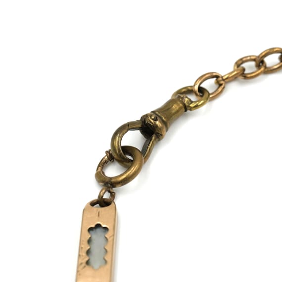 Antique Double Watch Chain Choker ~15" // Victori… - image 5