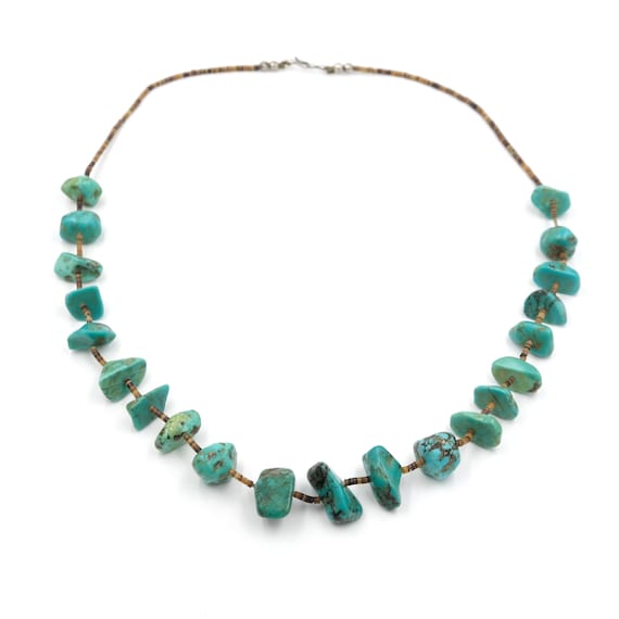 Irregular Shaped Turquoise Native American Navajo Sterling Silver Shell Bracelet Irregular Shaped Turquoise Native American Navajo Sterling Silver Shell Bracelet