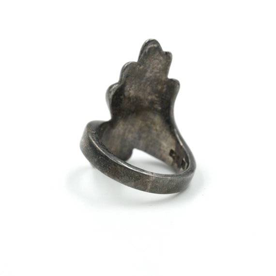 Size 5.75 // Vintage Heavy Sterling Ring // Vinta… - image 5