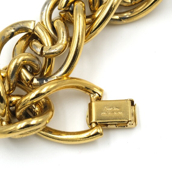 Napier Gold Tone Link Bracelet // Vintage Napier … - image 4