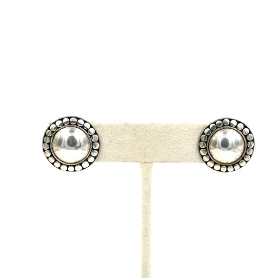 Vintage Simple Sterling Dot Studs // Stud Earring… - image 4