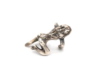 Vintage Sterling Woman Ear Cuff .9"