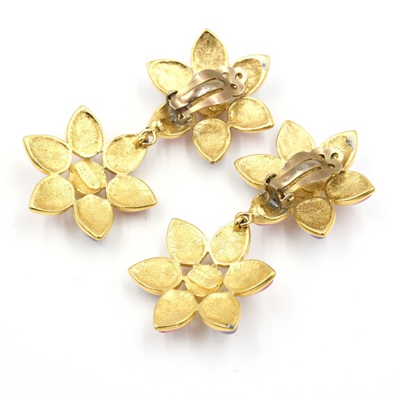 Vintage 1970's Marvella Cluster Drop Earrings - Etsy