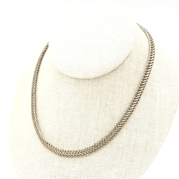 Vintage 835 Silver Flat Link Chain 20.8" // Vinta… - image 3