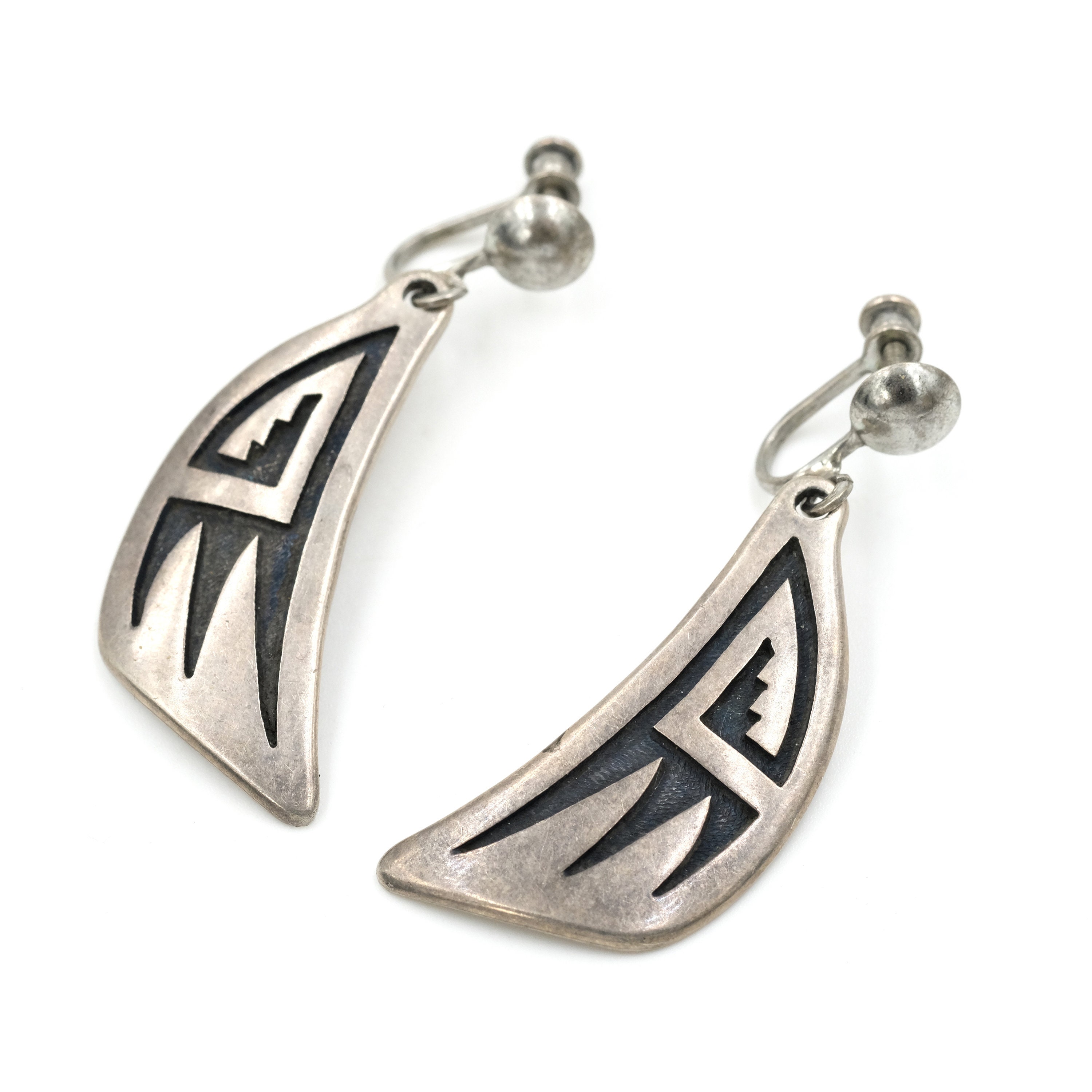 Unique Detailed Rabbit Vintage Native American Hopi Sterling Silver Butterfly Pin Unique Detailed Rabbit Vintage Native American Hopi Sterling Silver Butterfly Pin