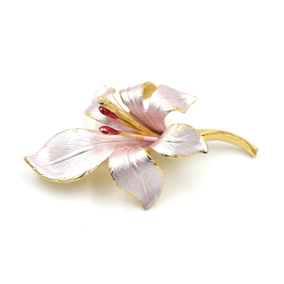 Vintage Metal Flower Brooch by Giovanni Cerrito /… - image 1