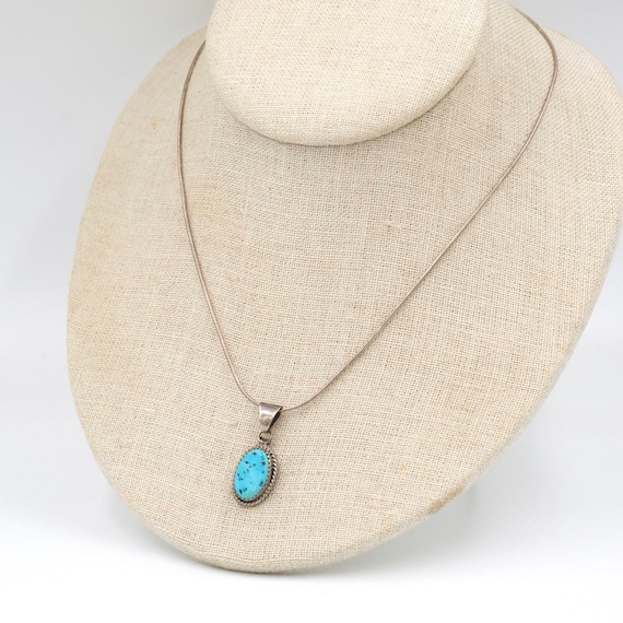 Vintage メキシコ製 シルバー925 ターコイズ スネーク ペンダント