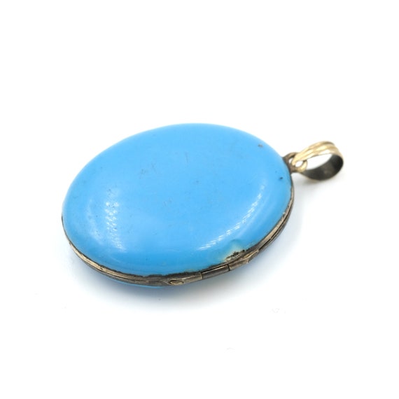As Is - Antique 14K Gold Enameled Locket // Victo… - image 5