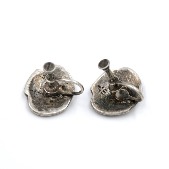 Bernard Dawahoya Sterling Overlay Pot Earrings //… - image 5