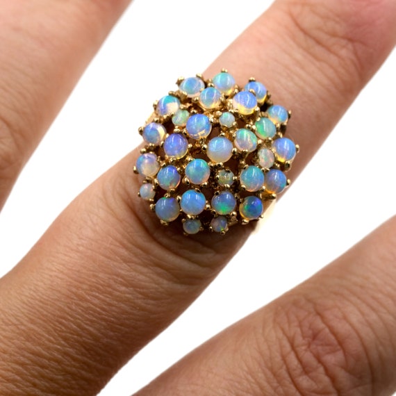 Set of Vintage Gold Opal Rings main image 0