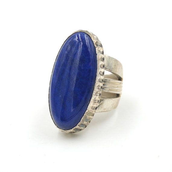 Size 6 // Vintage Sterling & Lapis Lazuli Ring // 