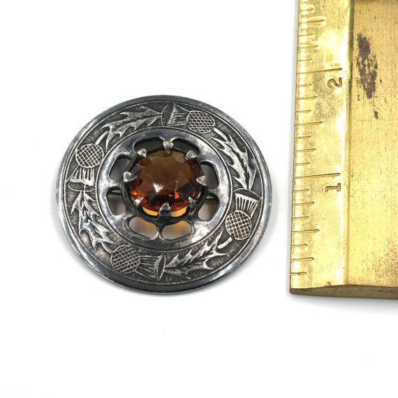 Vintage Scottish Thistle Pin // Scottish Brooch /… - image 4