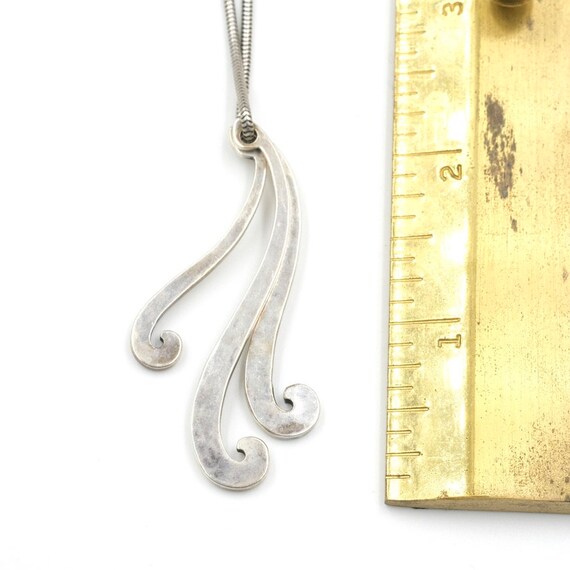 Retired James Avery Swirl Pendant on Snake Chain 20 Vintage Hammered Sterling Wave Necklace James Avery Jewelry