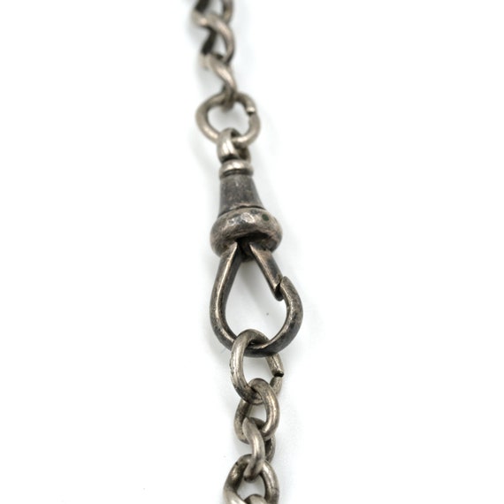 Antique Sterling Watch Chain 15.75" // Hallmarked… - image 5