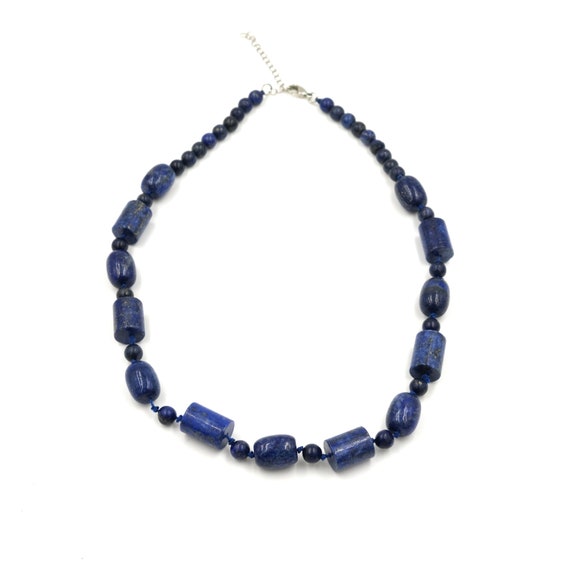 Lapis Lazuli Beaded Necklace // Vintage Lapis // B