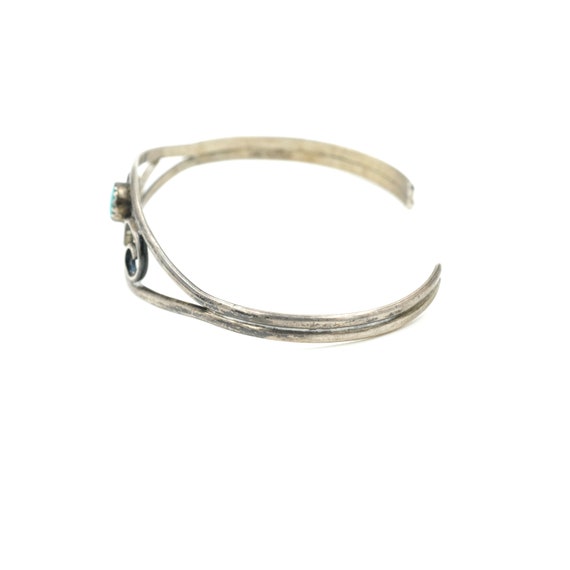 Vintage Sterling & Turquoise Cuff // Vintage Turq… - image 5