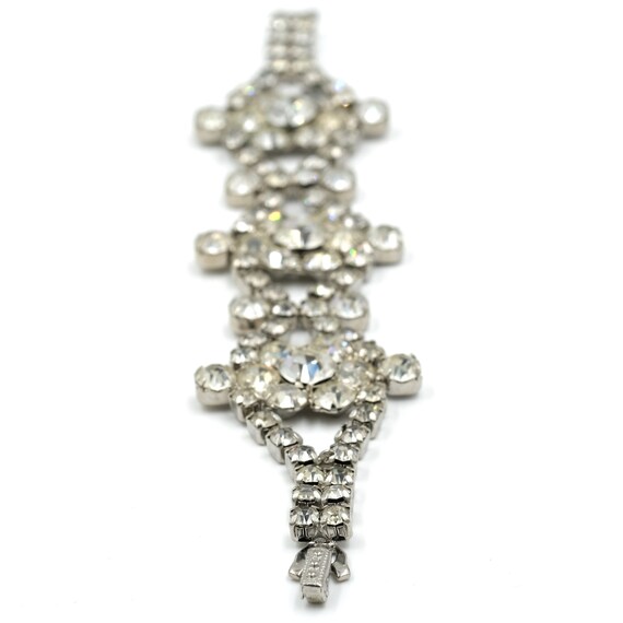 Rhinestone Statement Bracelet 7" // Rhinestone Br… - image 2