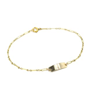 Gucci Ankle Bracelet Gold Vintage 10K Gold Filled ID Anklet