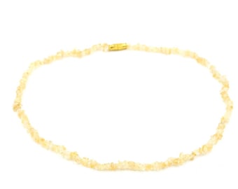 Vintage 90s Chip Gemstone Beaded Necklace 17.5"