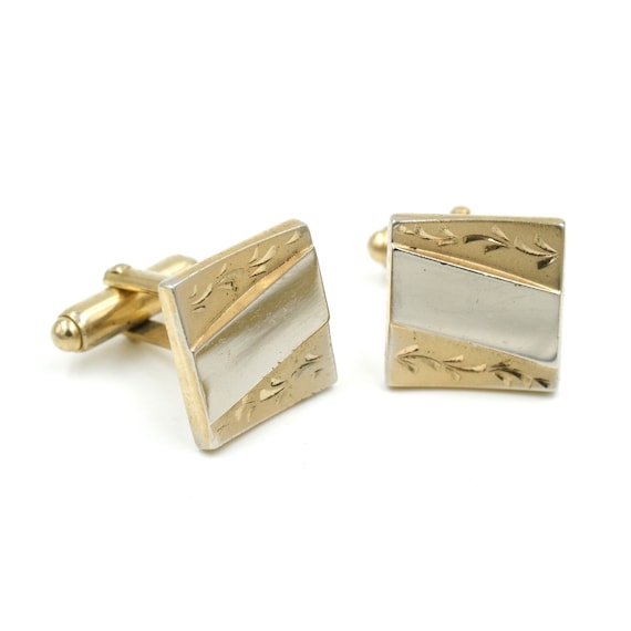 Anson Square Cufflinks Vintage Anson Cufflinks Gold Tone Cufflinks Etsy