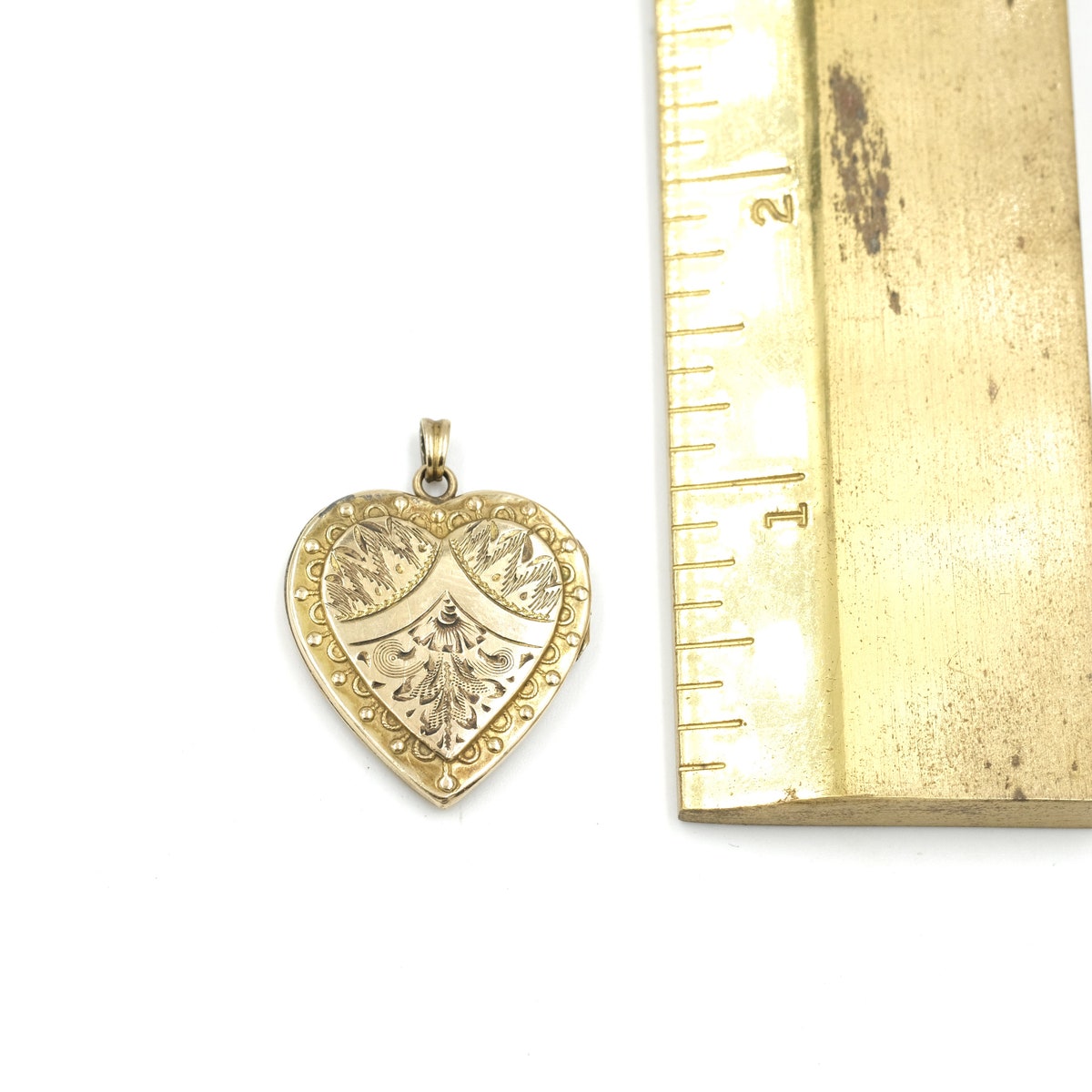 Wedding Day Necklace Vintage 12k Gold Filled Sweetheart Locket // to Viv Love Bill