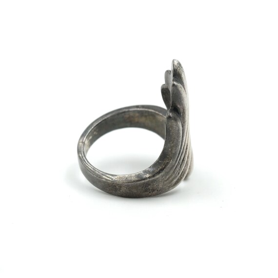 Size 5.75 // Vintage Heavy Sterling Ring // Vinta… - image 4