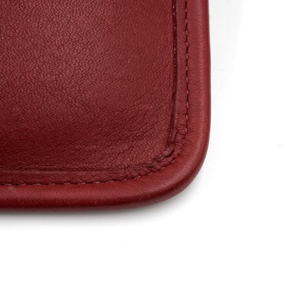 Vintage Coach Red Leather Turn Lock Wallet (no 7171