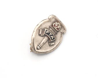 Vintage Tiny Sterling Future Teachers of America Pin .5"