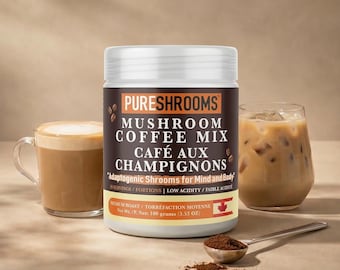 PureShrooms Mushroom Coffee Mix, Lion's Mane, Reishi, Cordyceps, Keto Friendly