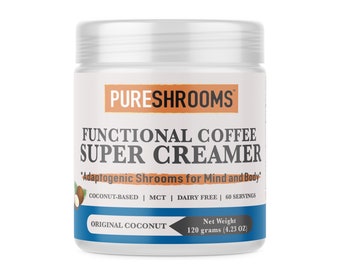 PureShrooms Original Coconut Coffee Creamer (60 Servings, 125g)