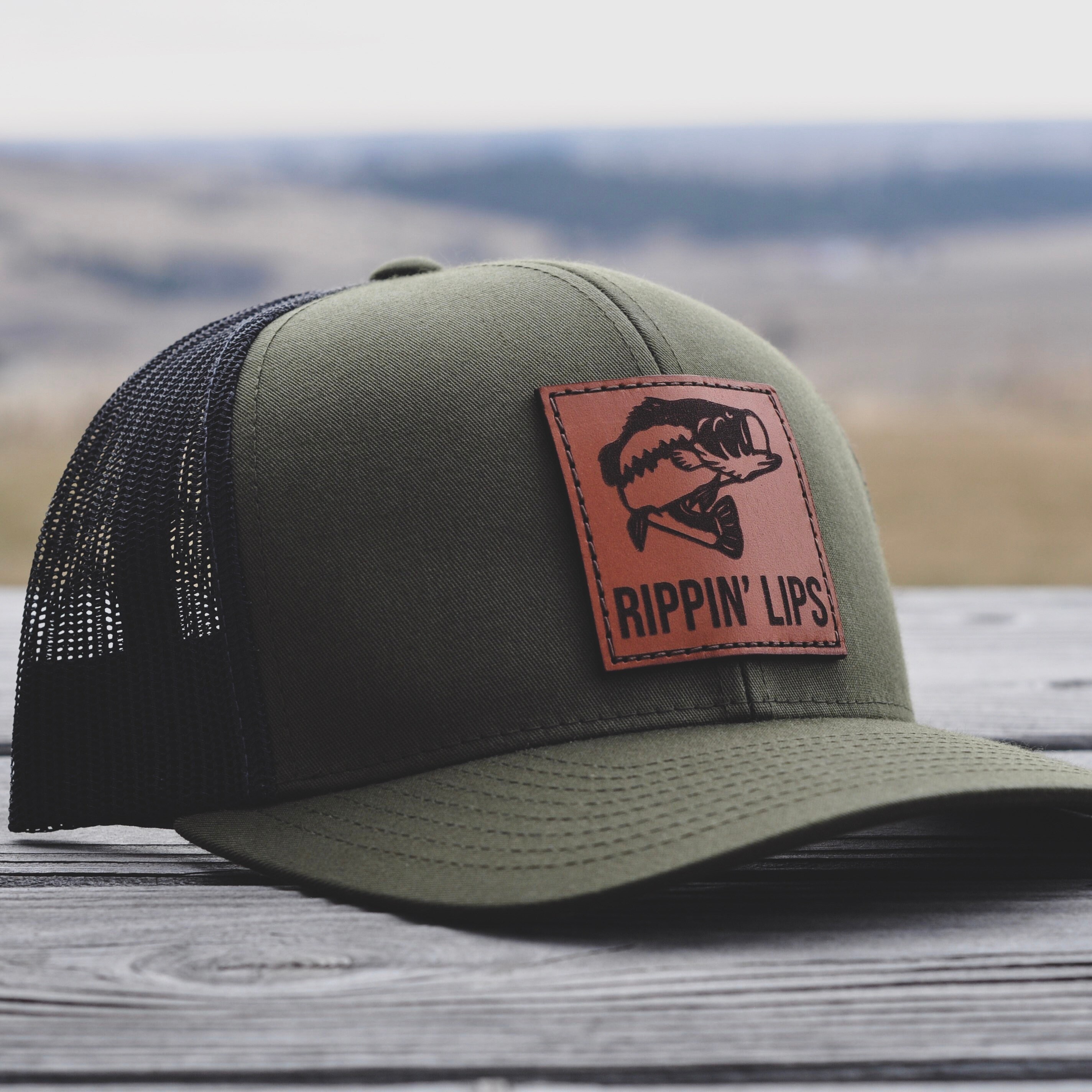 Bass Fishing Hat Fishing Gift for Man 