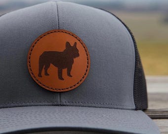 French Bulldog Round Patch Hat | Frenchie| Frenchie Puppy Gift | French Bulldog Present | France Bulldog | Frenchie Mom