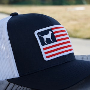 Red, White, and Retriever Hat | Labrador retriever Hat | Lab Gift | yellow lab, black lab, chocolate lab | Lab mom Lab Dad Lab Puppy Gift