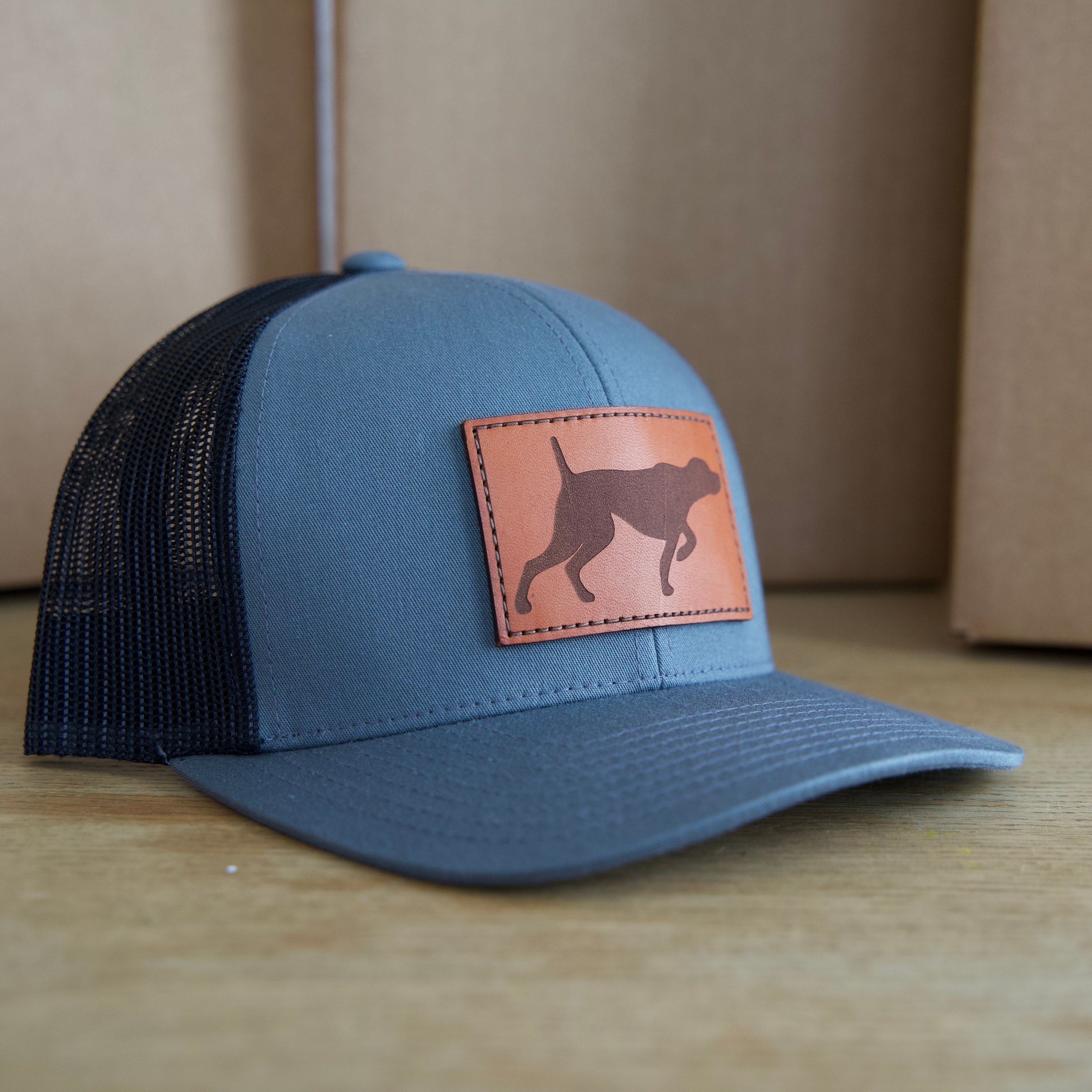 Bird Dog Leather Patch Hat Bird Hunting Hat Hunters Gift Etsy