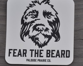 Fear the Beard Sticker | Decal | Griffon, Wirehaired Pointer, Schnauzer, Drahthaar Sticker | Gift