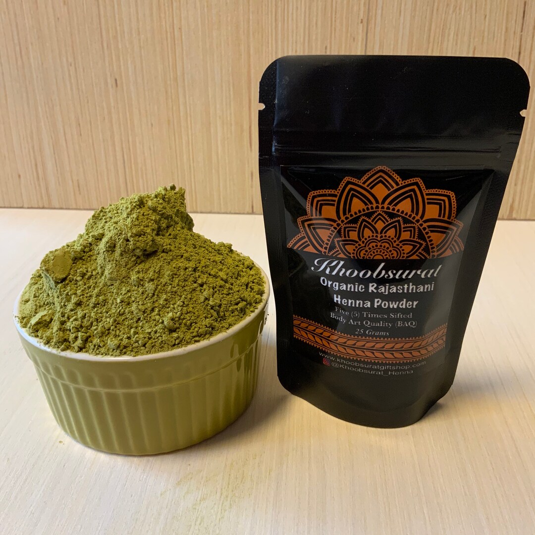 25 Grams Organic Rajasthani Henna Powder 2020,2021,2022 Crop Bridal