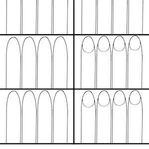 May include: A printable sheet with 12 outlined finger shapes for practicing henna designs. The sheet is titled "Practice Fingers" with the Instagram handle "@Khoobsurat_Henna" and a logo for "Khoobsurat Henna".