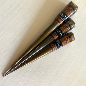 Practice Henna Cones | Made with NO Essential Oils | Made Fresh Weekly | Beginners Henna Great for children