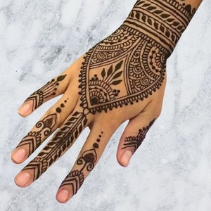 Lavender Henna Cones | Organic Prefilled Cones | Great for Pregnancy and Children | BAQ (Body Art Quality)