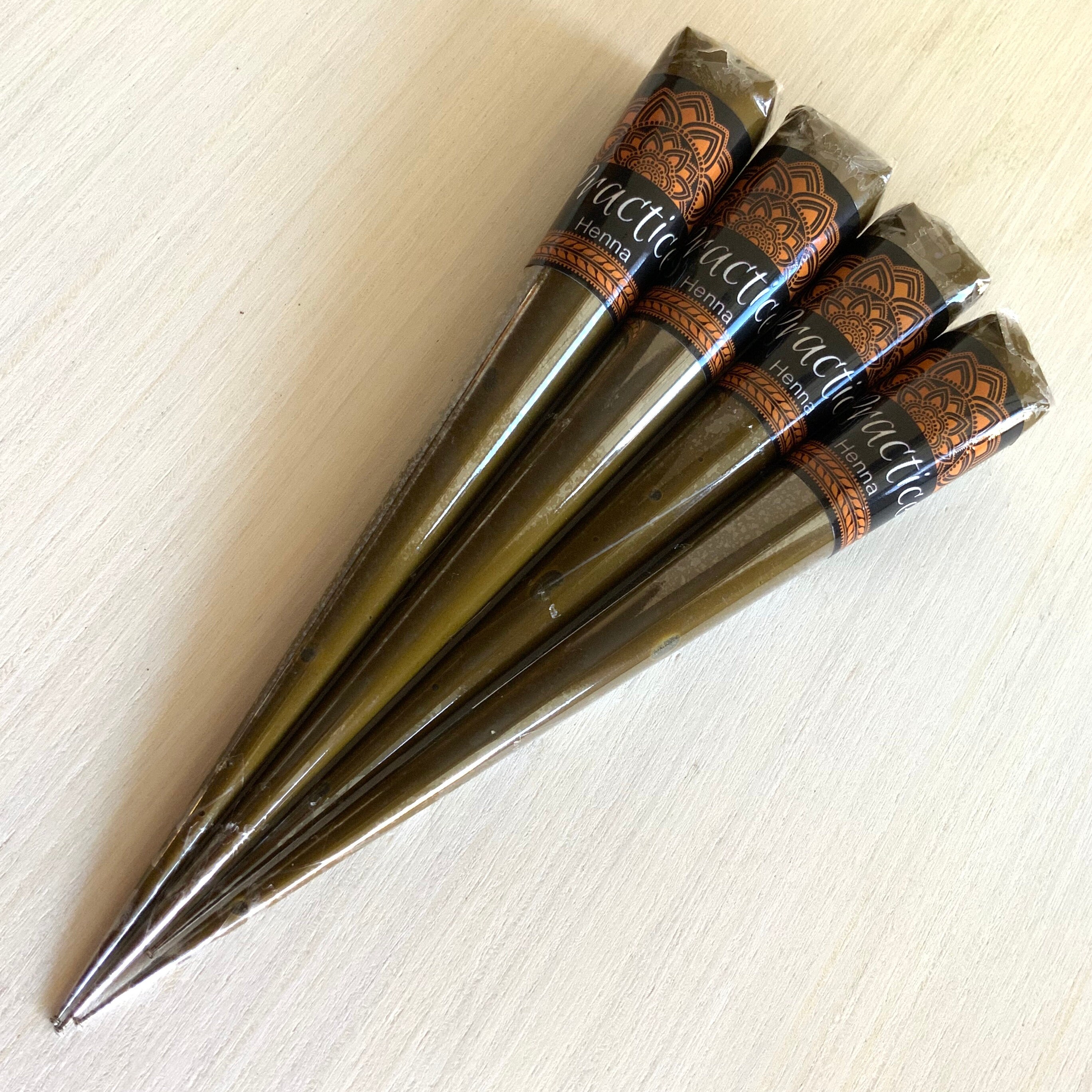 Practice Henna Cones Made With NO Essential Oils Set of 3 Etsy