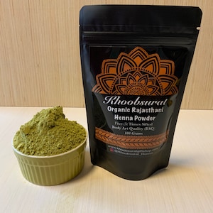 1 KG (10 Packs of 100 Grams) Organic Rajasthani Henna Powder 2021-2023| Bridal | Premium BAQ Quality | Five (5) Times Sifted |Henna for Hair