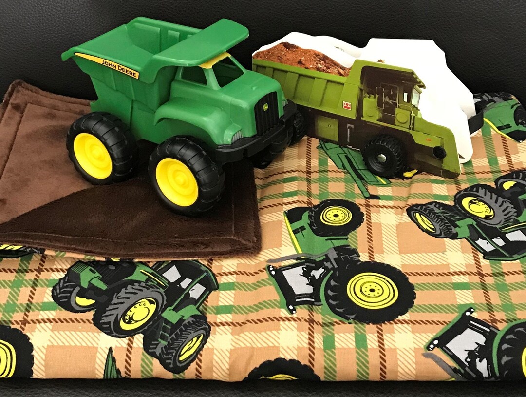 John Deere Dump Truck Toddler Blanket Set Etsy