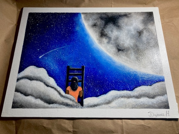 11x14 dreams Original Acrylic Paint on Canvas Panel 