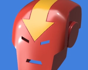 Red Tornado Mask - 3D printable