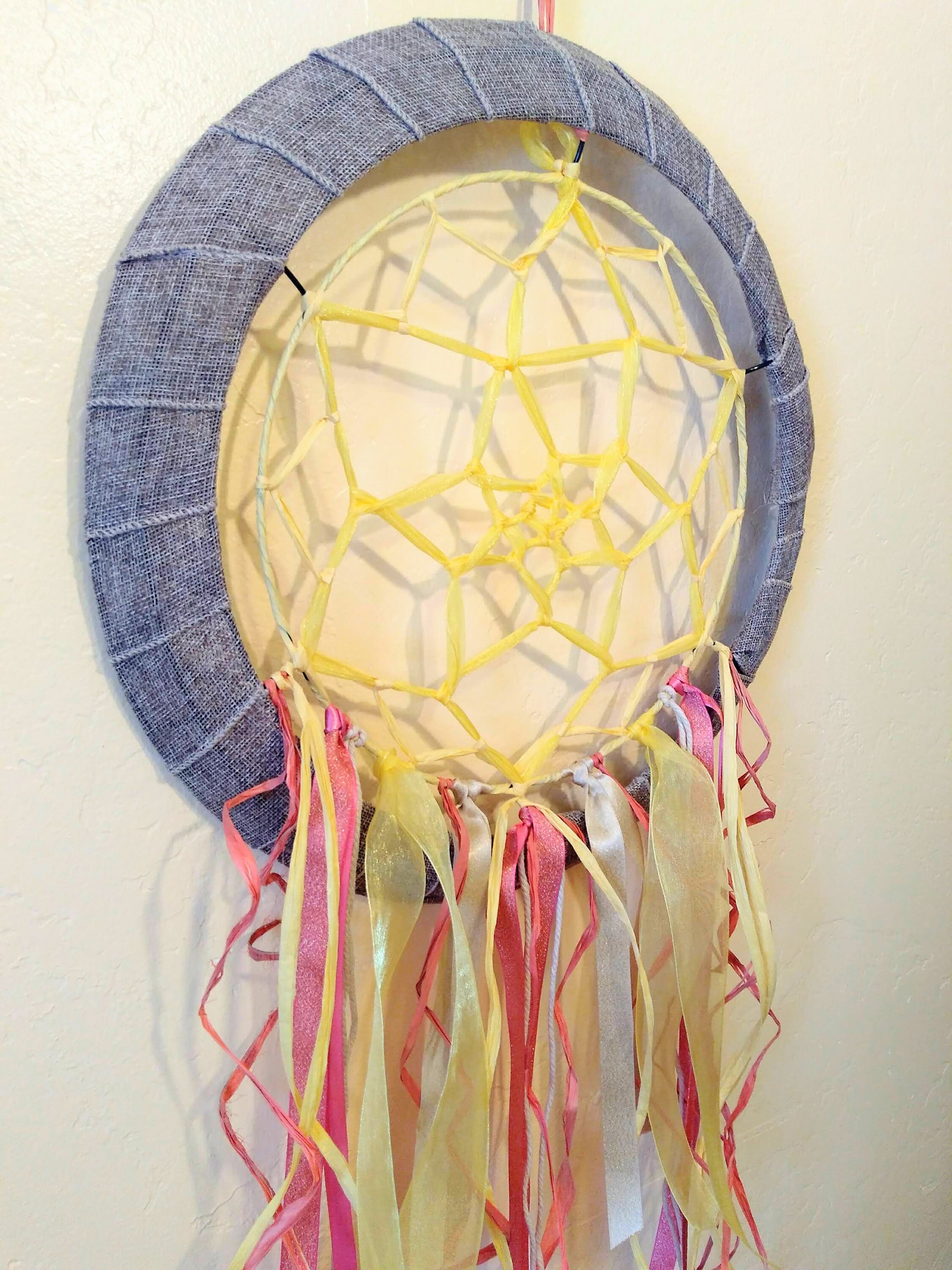 Large Dream Catcher . Boho Dream Catcher . Yellow Dreamcatcher Etsy